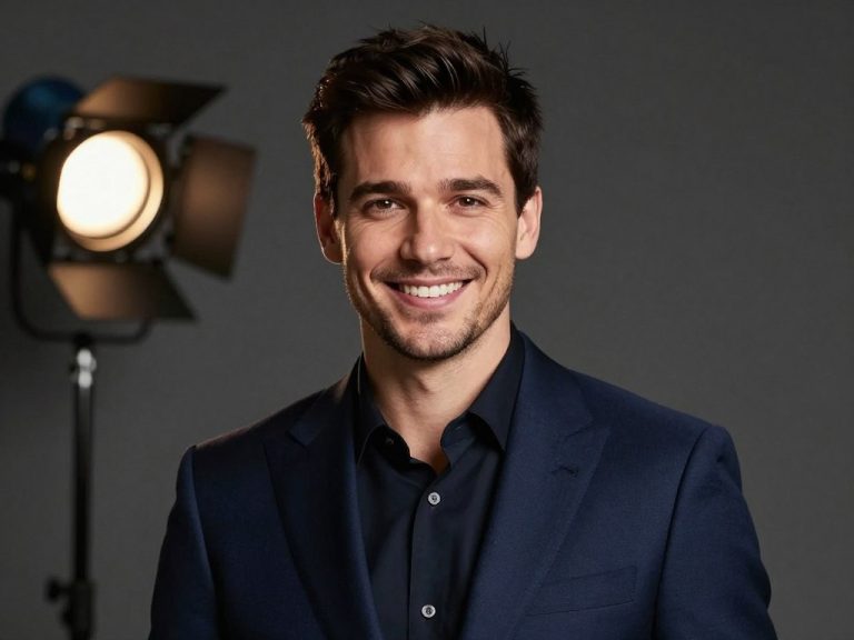 Aleks Mackiewicz portret aktora w eleganckim garniturze